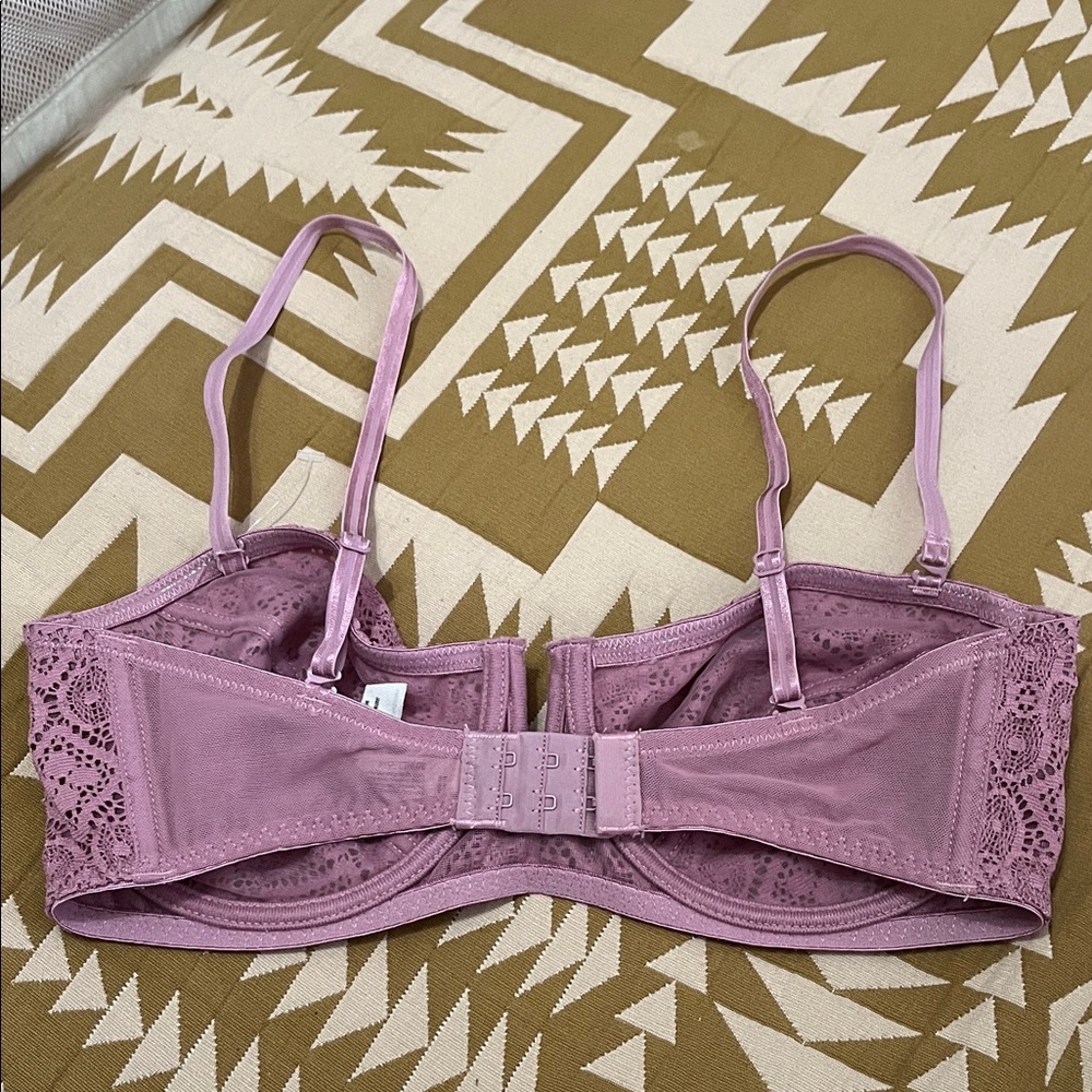 Free people intimately Lace Balconette Bra in Lavender Pink - Picture 2 of 3